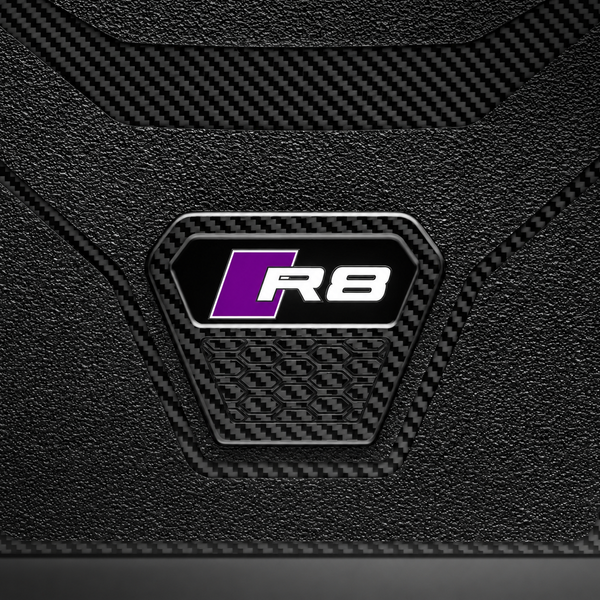 Carbon Fiber Floor Mats for Audi R8 - Matte