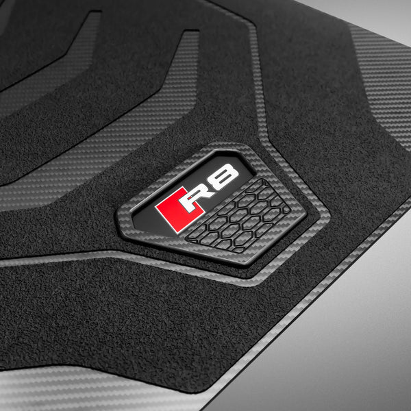 Carbon Fiber Floor Mats for Audi R8 - Matte