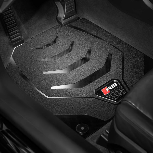 Carbon Fiber Floor Mats for Audi R8 - Matte