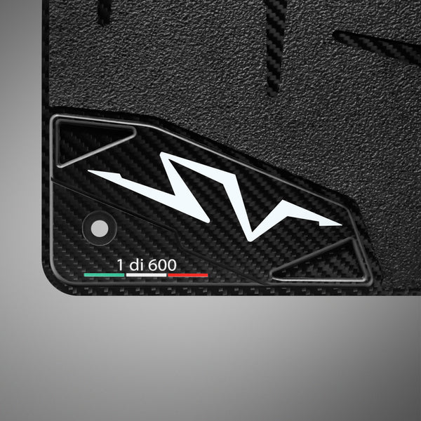 Carbon Fiber Floor Mats for Lamborghini Aventador SV - Matte