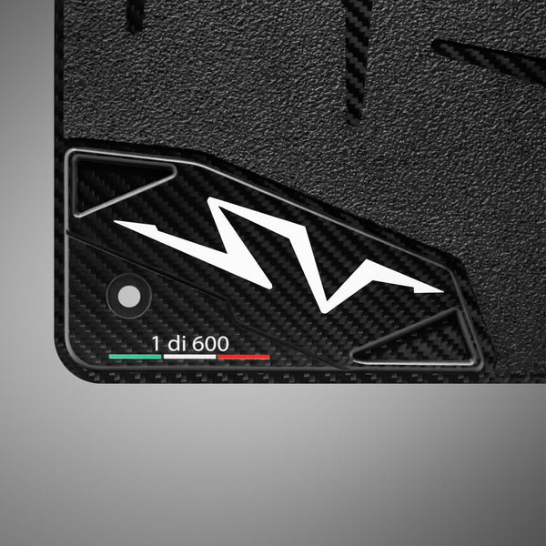 Carbon Fiber Floor Mats for Lamborghini Aventador SV - Matte