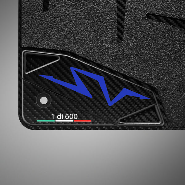 Carbon Fiber Floor Mats for Lamborghini Aventador SV - Matte