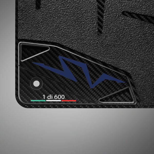 Carbon Fiber Floor Mats for Lamborghini Aventador SV - Matte