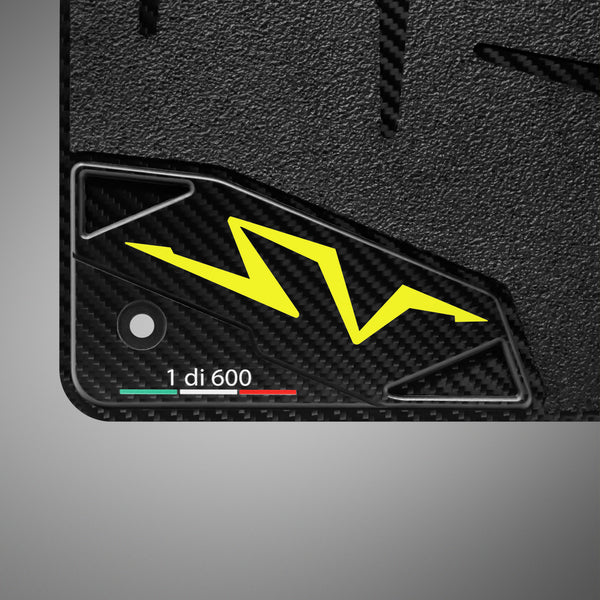 Carbon Fiber Floor Mats for Lamborghini Aventador SV - Matte