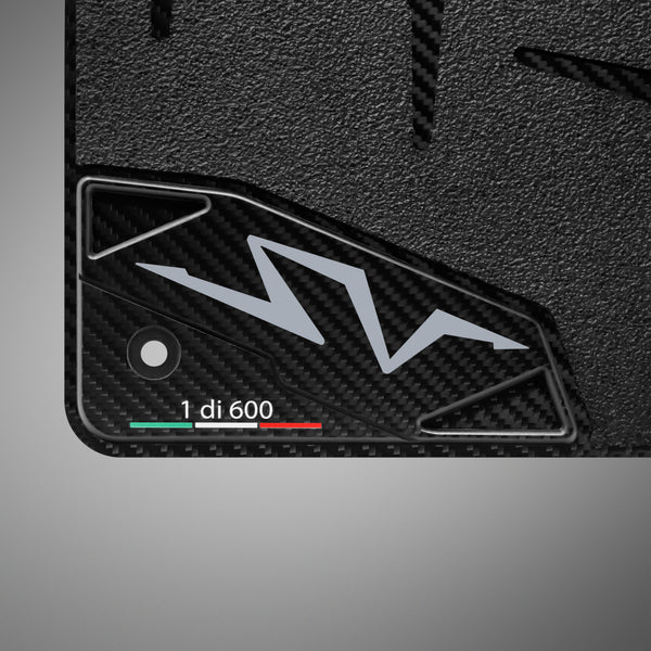 Carbon Fiber Floor Mats for Lamborghini Aventador SV - Matte