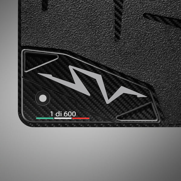 Carbon Fiber Floor Mats for Lamborghini Aventador SV - Matte