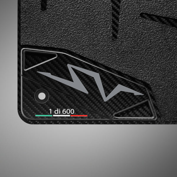 Carbon Fiber Floor Mats for Lamborghini Aventador SV - Matte