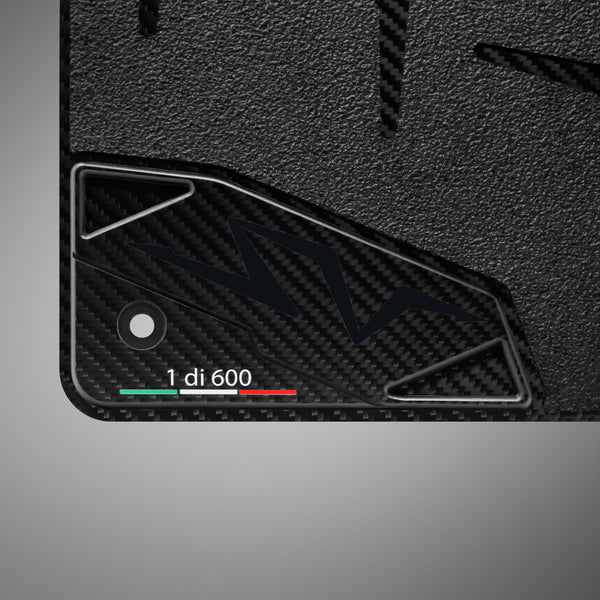 Carbon Fiber Floor Mats for Lamborghini Aventador SV - Matte