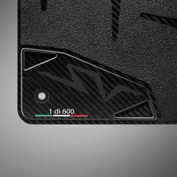 Carbon Fiber Floor Mats for Lamborghini Aventador SV - Matte