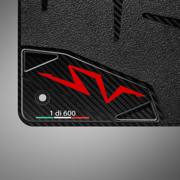 Carbon Fiber Floor Mats for Lamborghini Aventador SV - Matte