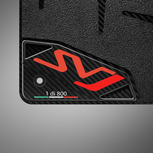 Carbon Fiber Floor Mats for Lamborghini Aventador SVJ - Matte