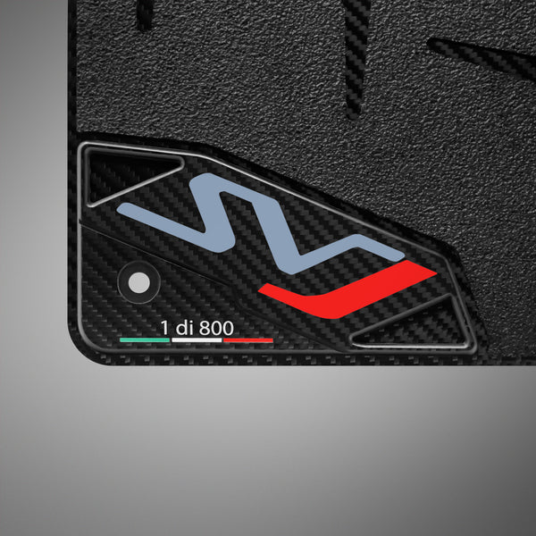 Carbon Fiber Floor Mats for Lamborghini Aventador SVJ - Matte