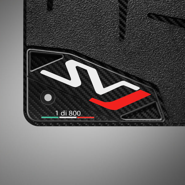 Carbon Fiber Floor Mats for Lamborghini Aventador SVJ - Matte