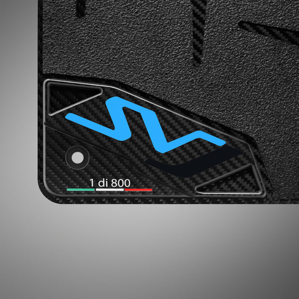 Carbon Fiber Floor Mats for Lamborghini Aventador SVJ - Matte