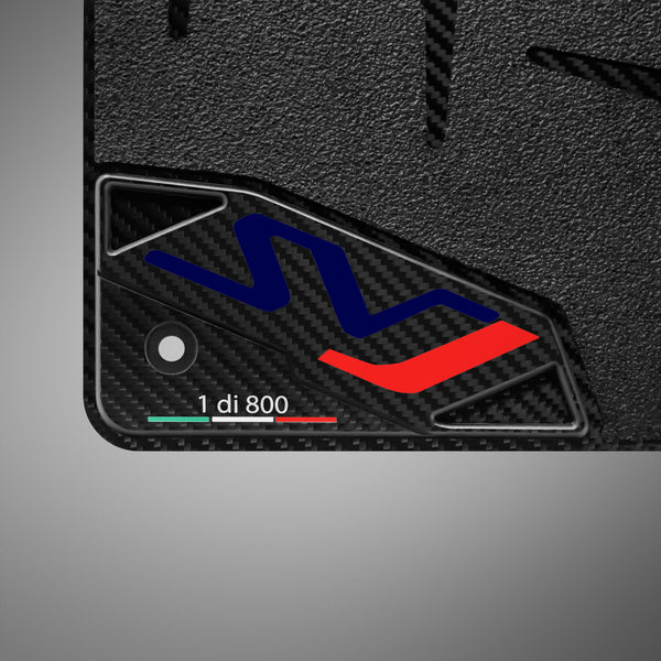 Carbon Fiber Floor Mats for Lamborghini Aventador SVJ - Matte