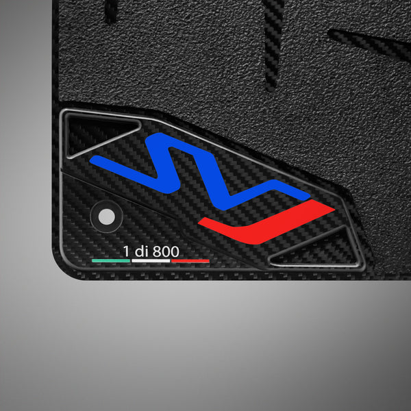 Carbon Fiber Floor Mats for Lamborghini Aventador SVJ - Matte