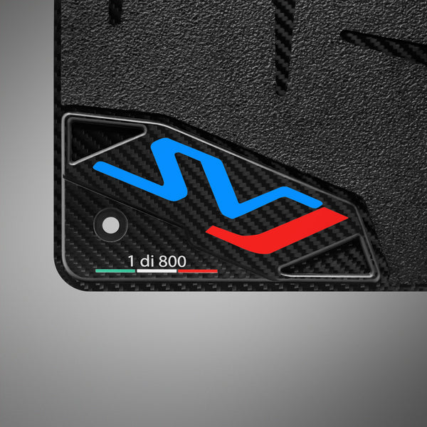 Carbon Fiber Floor Mats for Lamborghini Aventador SVJ - Matte