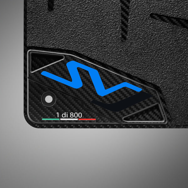 Carbon Fiber Floor Mats for Lamborghini Aventador SVJ - Matte