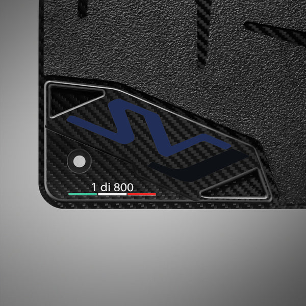 Carbon Fiber Floor Mats for Lamborghini Aventador SVJ - Matte