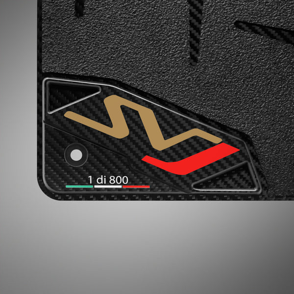 Carbon Fiber Floor Mats for Lamborghini Aventador SVJ - Matte