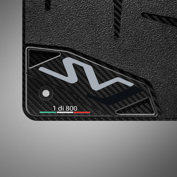 Carbon Fiber Floor Mats for Lamborghini Aventador SVJ - Matte