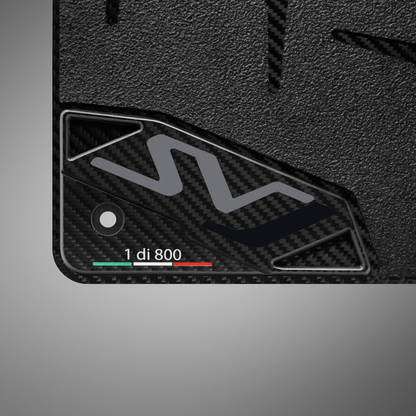 Carbon Fiber Floor Mats for Lamborghini Aventador SVJ - Matte
