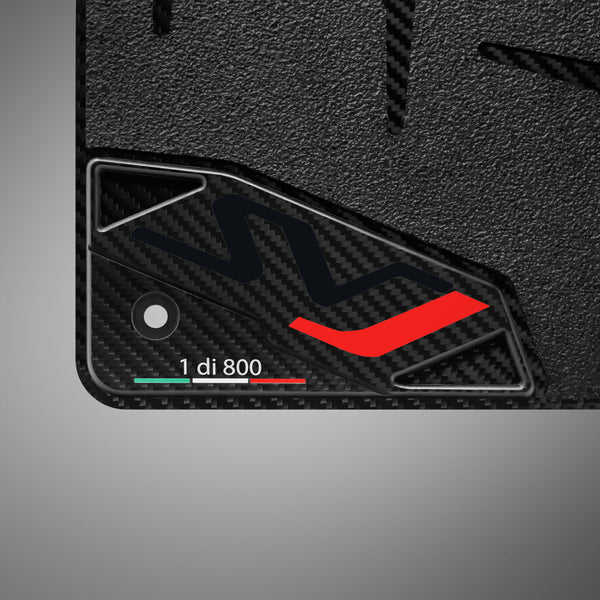 Carbon Fiber Floor Mats for Lamborghini Aventador SVJ - Matte