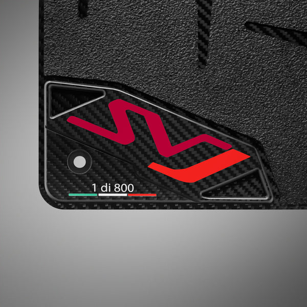 Carbon Fiber Floor Mats for Lamborghini Aventador SVJ - Matte