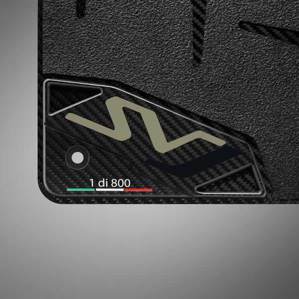 Carbon Fiber Floor Mats for Lamborghini Aventador SVJ - Matte