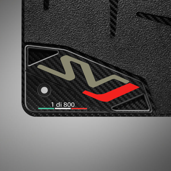 Carbon Fiber Floor Mats for Lamborghini Aventador SVJ - Matte