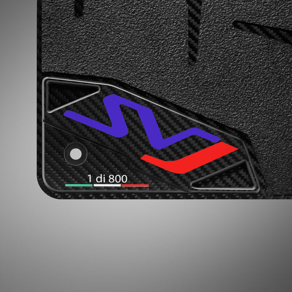 Carbon Fiber Floor Mats for Lamborghini Aventador SVJ - Matte