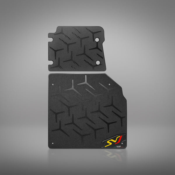 Carbon Fiber Floor Mats for Lamborghini Aventador SVJ - Matte