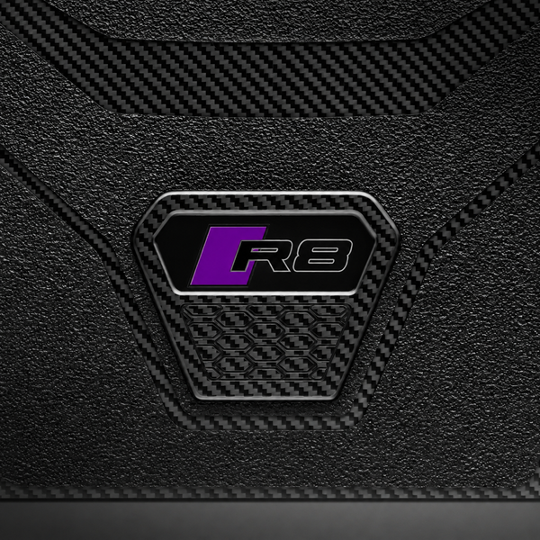 Carbon Fiber Floor Mats for Audi R8 - Matte
