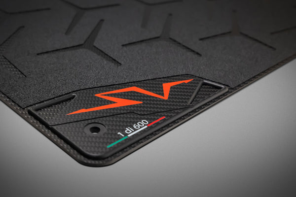 Carbon fiber floor mats for Lamborghini Aventador SV  – Matte finish