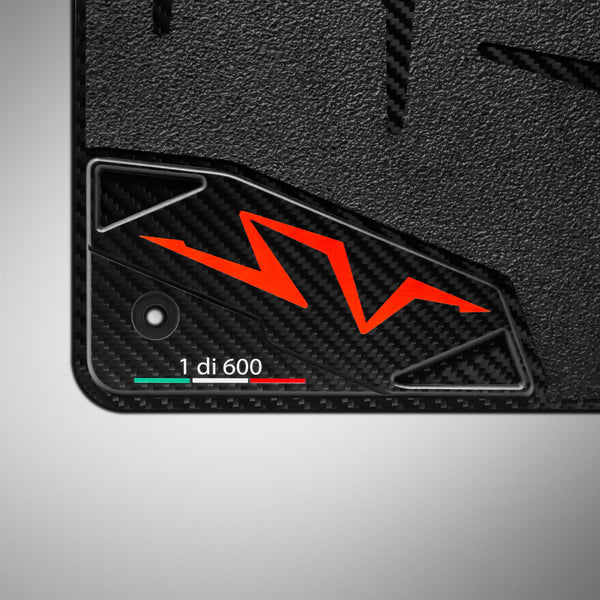 Carbon fiber floor mats for Lamborghini Aventador SV  – Matte finish