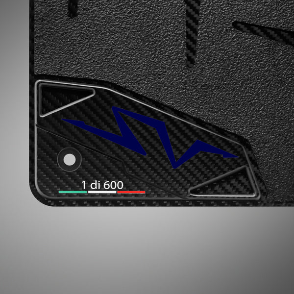 Carbon Fiber Floor Mats for Lamborghini Aventador SV - Matte