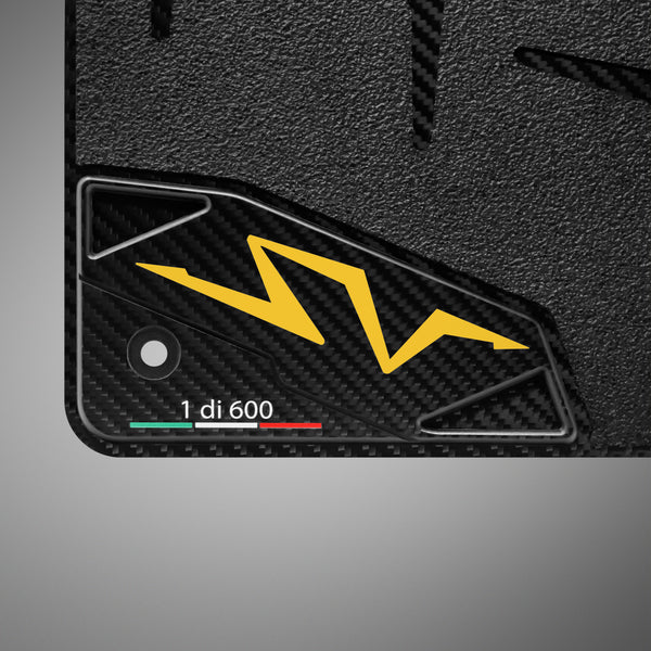 Carbon Fiber Floor Mats for Lamborghini Aventador SV - Matte