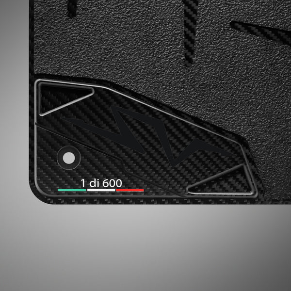 Carbon Fiber Floor Mats for Lamborghini Aventador SV - Matte