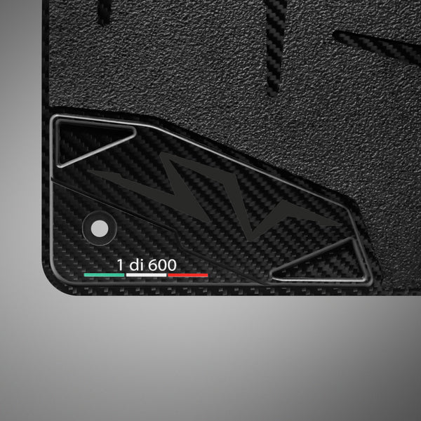 Carbon Fiber Floor Mats for Lamborghini Aventador SV - Matte