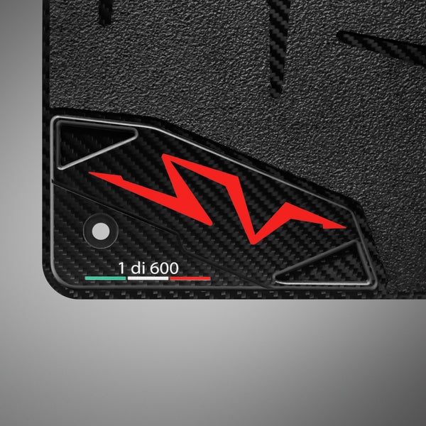 Carbon Fiber Floor Mats for Lamborghini Aventador SV - Matte