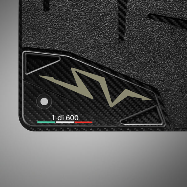 Carbon Fiber Floor Mats for Lamborghini Aventador SV - Matte