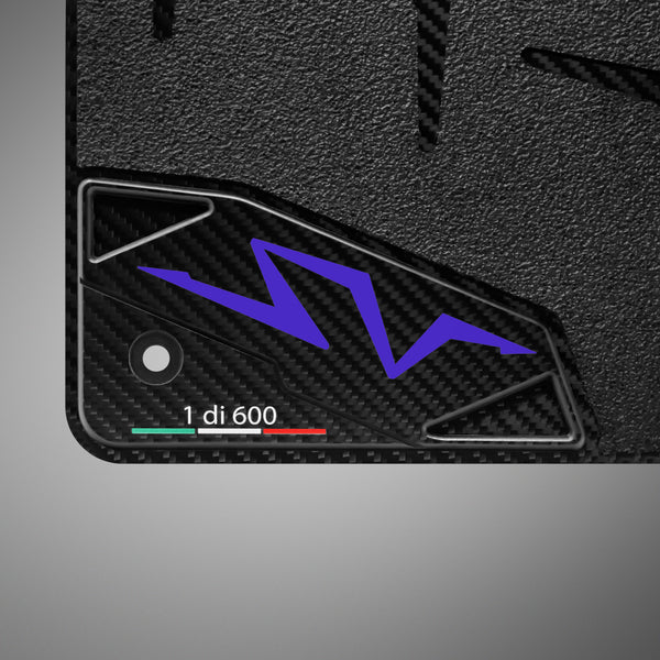 Carbon Fiber Floor Mats for Lamborghini Aventador SV - Matte