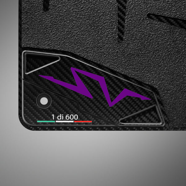 Carbon Fiber Floor Mats for Lamborghini Aventador SV - Matte