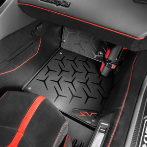 Carbon fiber floor mats for Lamborghini Aventador SV  – Matte finish