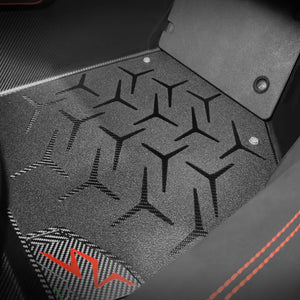 Carbon fiber floor mats for Lamborghini Aventador SV  – Matte finish