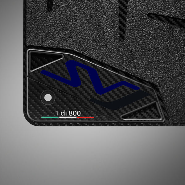 Carbon Fiber Floor Mats for Lamborghini Aventador SVJ - Matte