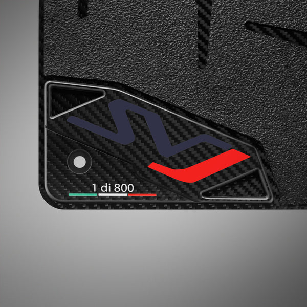 Carbon Fiber Floor Mats for Lamborghini Aventador SVJ - Matte