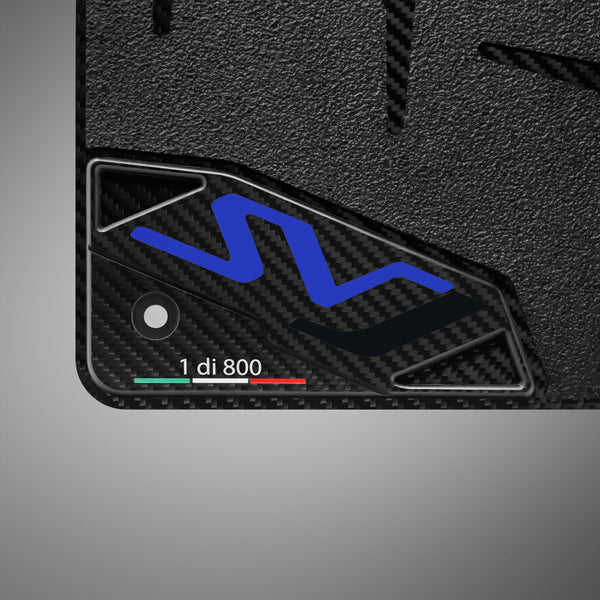 Carbon Fiber Floor Mats for Lamborghini Aventador SVJ - Matte