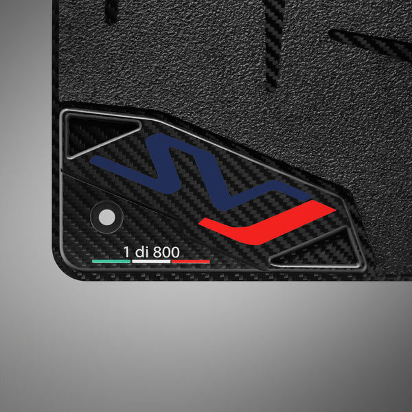 Carbon Fiber Floor Mats for Lamborghini Aventador SVJ - Matte