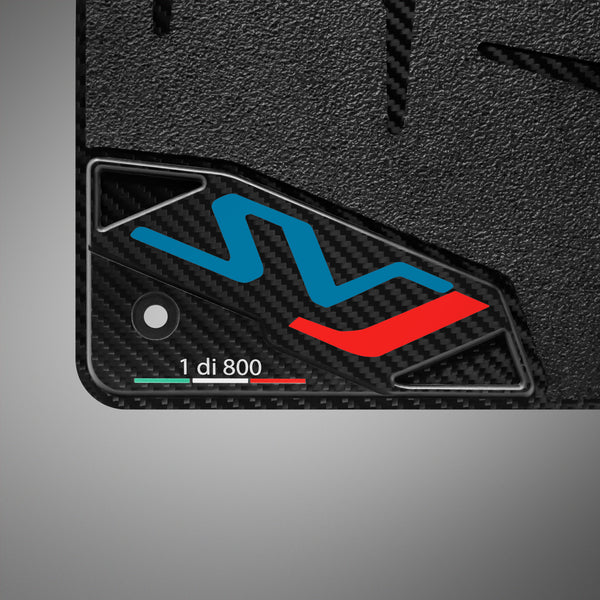 Carbon Fiber Floor Mats for Lamborghini Aventador SVJ - Matte